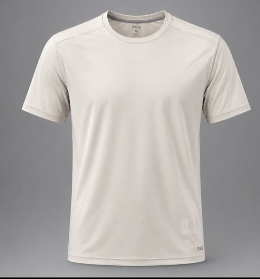 DSG Men’s Medium Performance Athletic T Shirt White Short Sleeve Medium